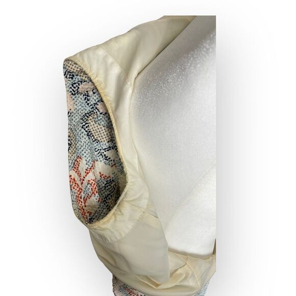 Tory Burch Dahlia Ivory Jacquard Stretch Fit and Flare Sleeveless Dress - Picture 5 of 7